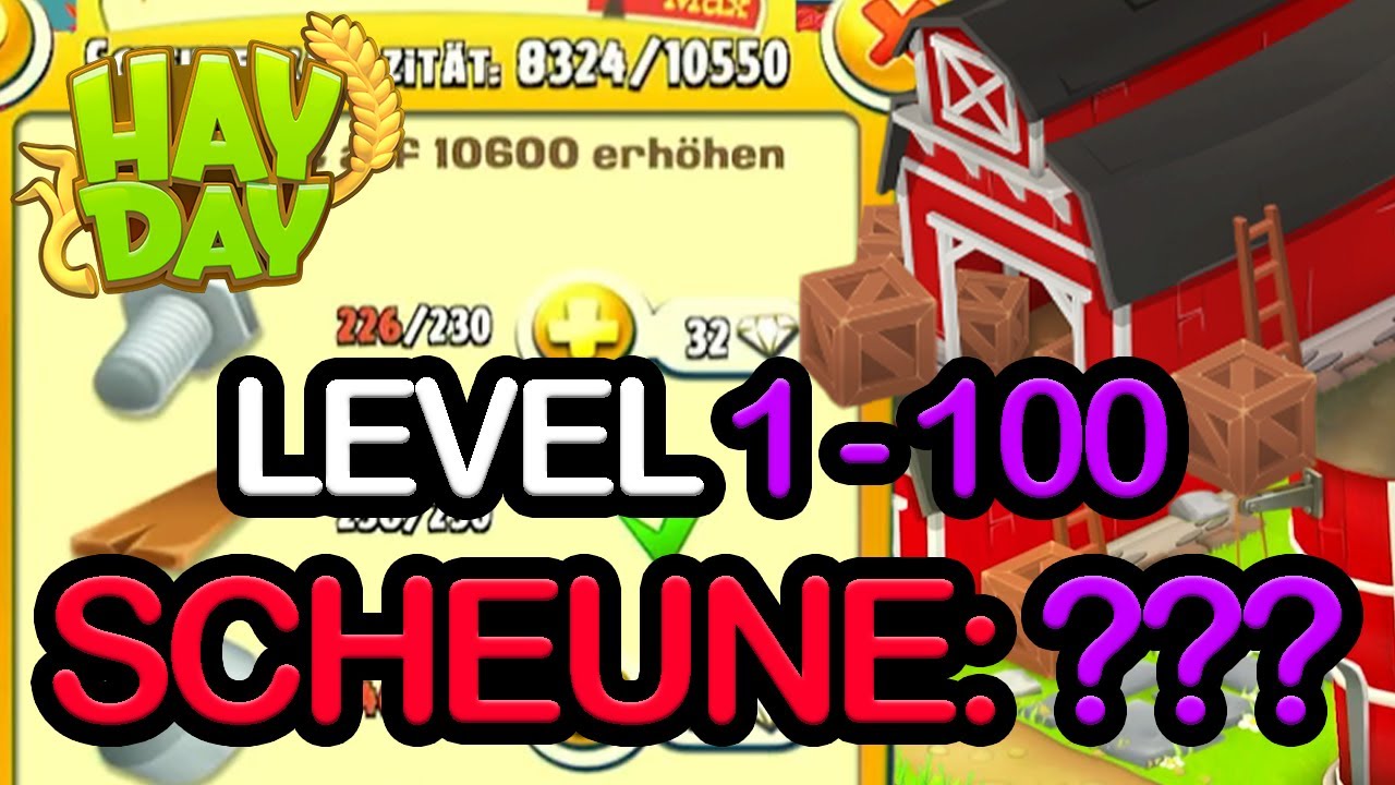So GROß muss EURE SCHEUNE SEIN! 😍😨 Hay Day SCHEUNE pro LEVEL | SyromerB