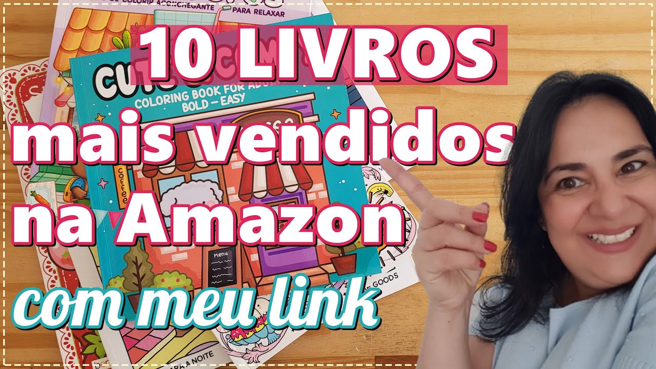 LIVROS PARA COLORIR mais vendidos na Amazon em 2025 – com os meus links