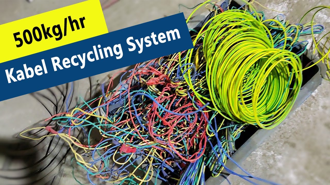 500kg/hr Cable (Kabel) Recycling System for Serious Scrap Dealers!