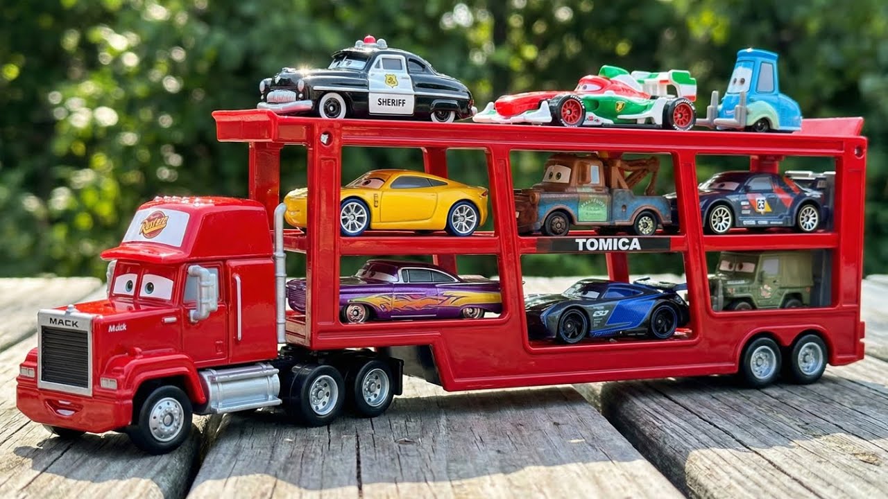 Disney Cars Toys Review | Lightning McQueen, Tow Mater, Tormentor, Sally, Doc Hudson, Fritter Miss