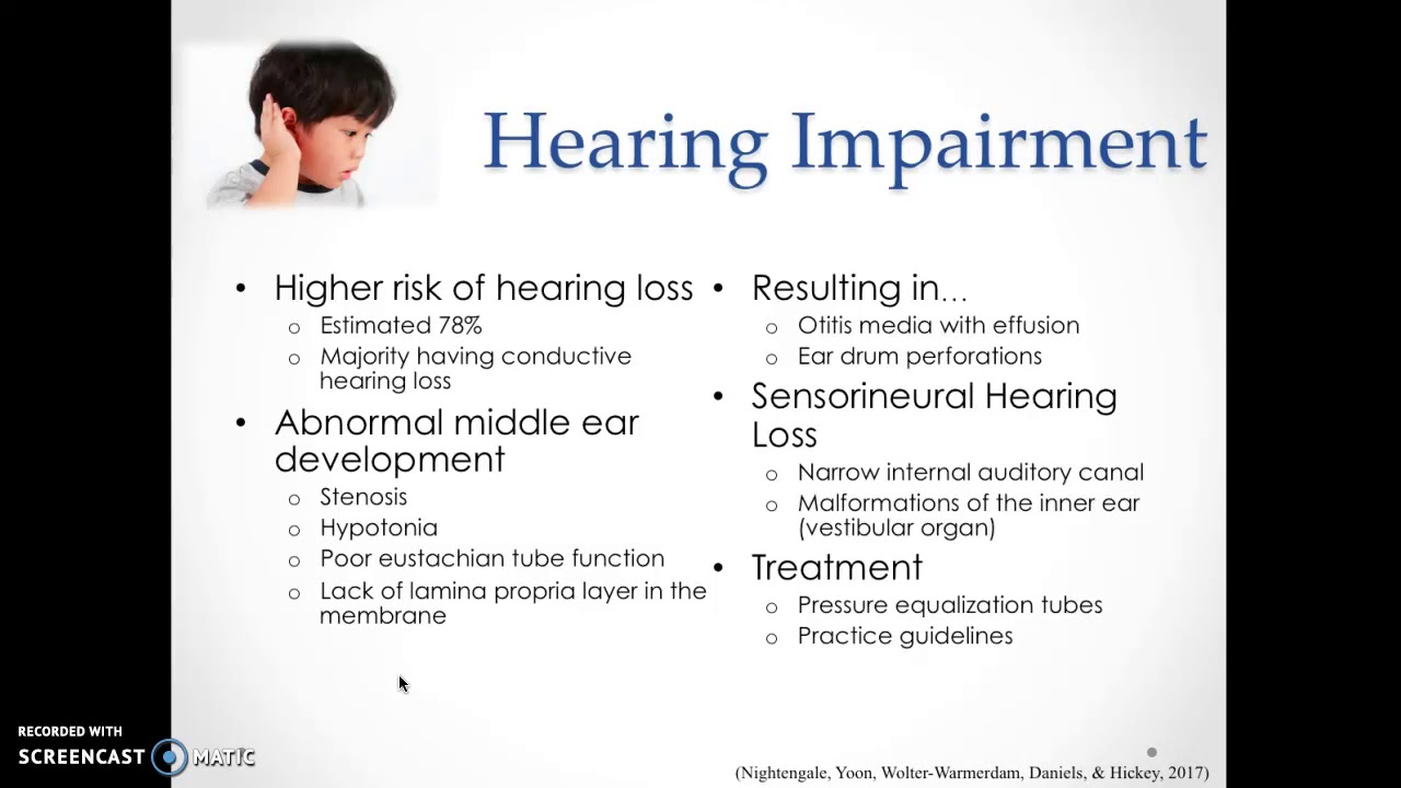 Hearing Impairment in Children with Down Syndrome