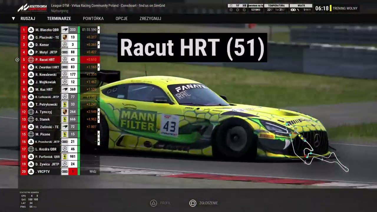 ACC| VRCP| CONSILIOART DTM SEASON 2021 - VRCP EDITION| RUNDA 4| NURBURGRING