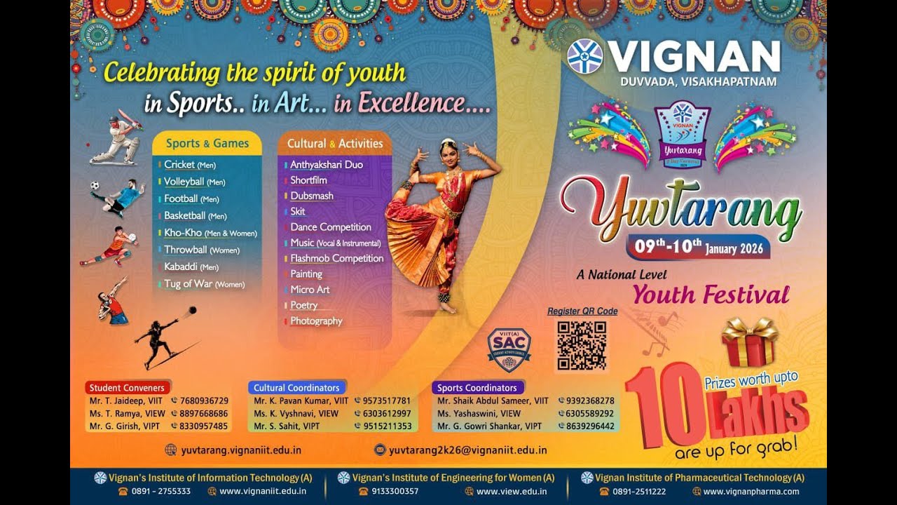 Vignan Yuvtarang Youth Festival - 9th Jan 2026