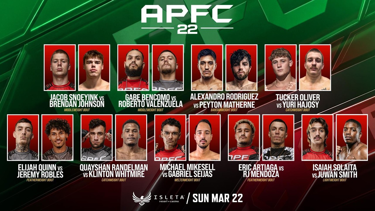 APFC 22 LIVE PRELIMS | #APFC22