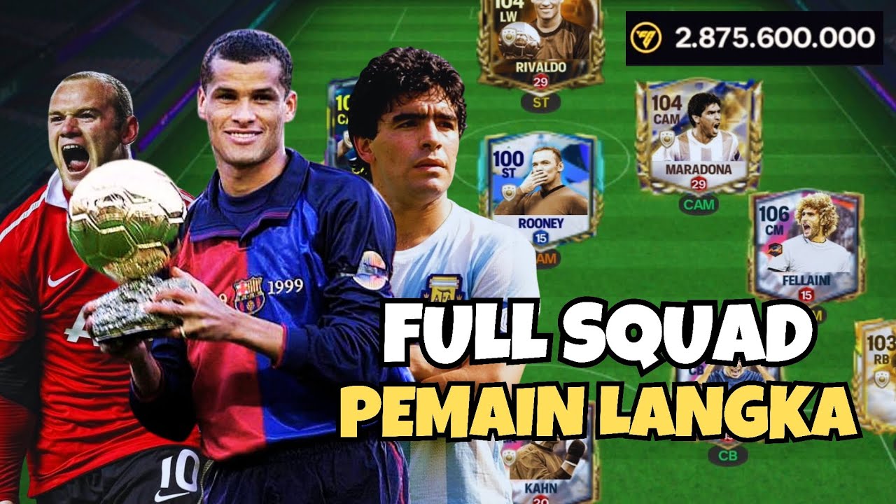 Aku build Squad FULL PEMAIN LANGKA di FC Mobile!! Langka semua kartunya & menang lawan OVR tinggi??