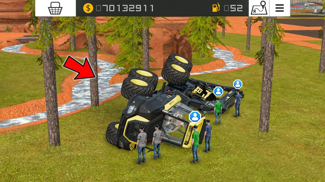Forestry Vehicle Pick Up With 3 Player In Fs18 | Fs18 Multiplayer Gameplay | Timelapse