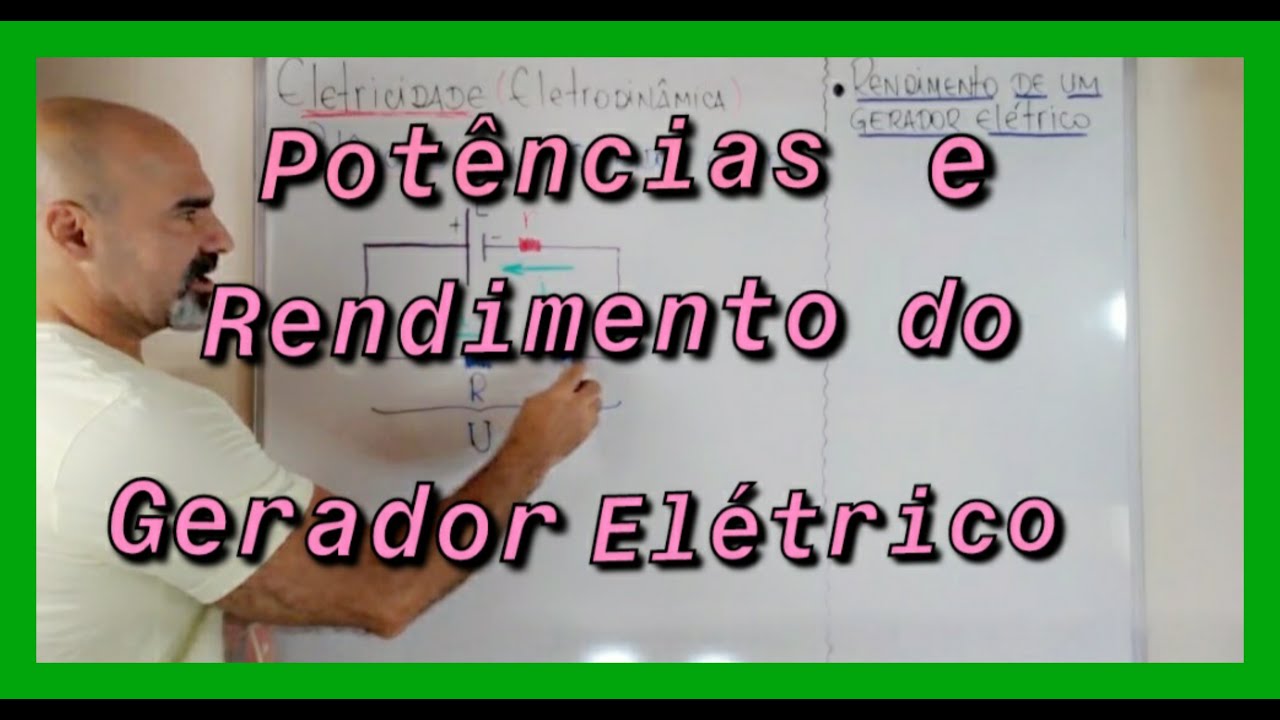 Aula de Física - Potências e Rendimento do Gerador Elétrico