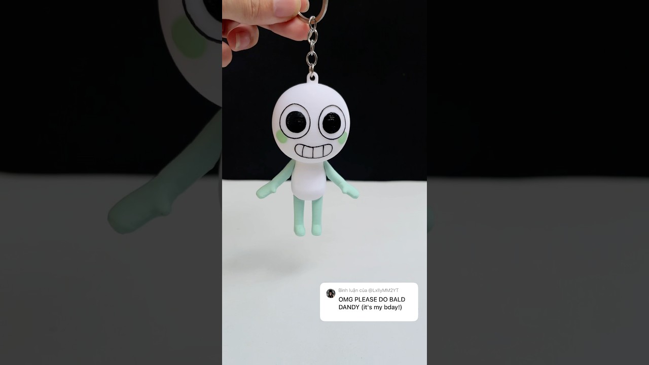 Bald dandy keychain #dandysworld #dandy #roblox #keychain #shorts