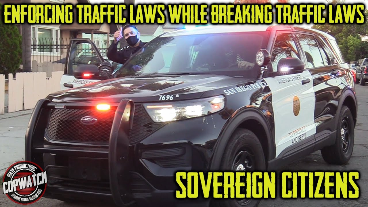 SDPD  Caught Enforcing Traffic Laws While Violating Traffic Laws | Copwatch