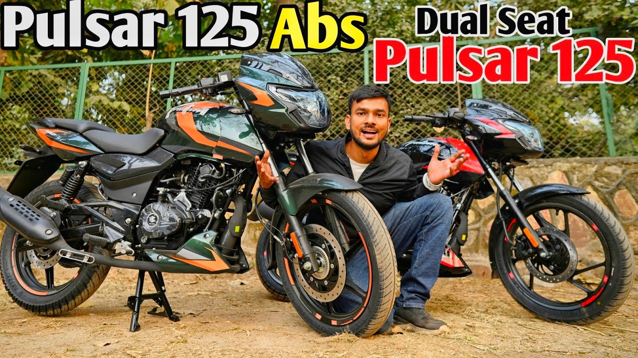 Bajaj Pulsar 150 Dual Abs Model Vs Pulsar 125 Split Seat Comparison Detailed 