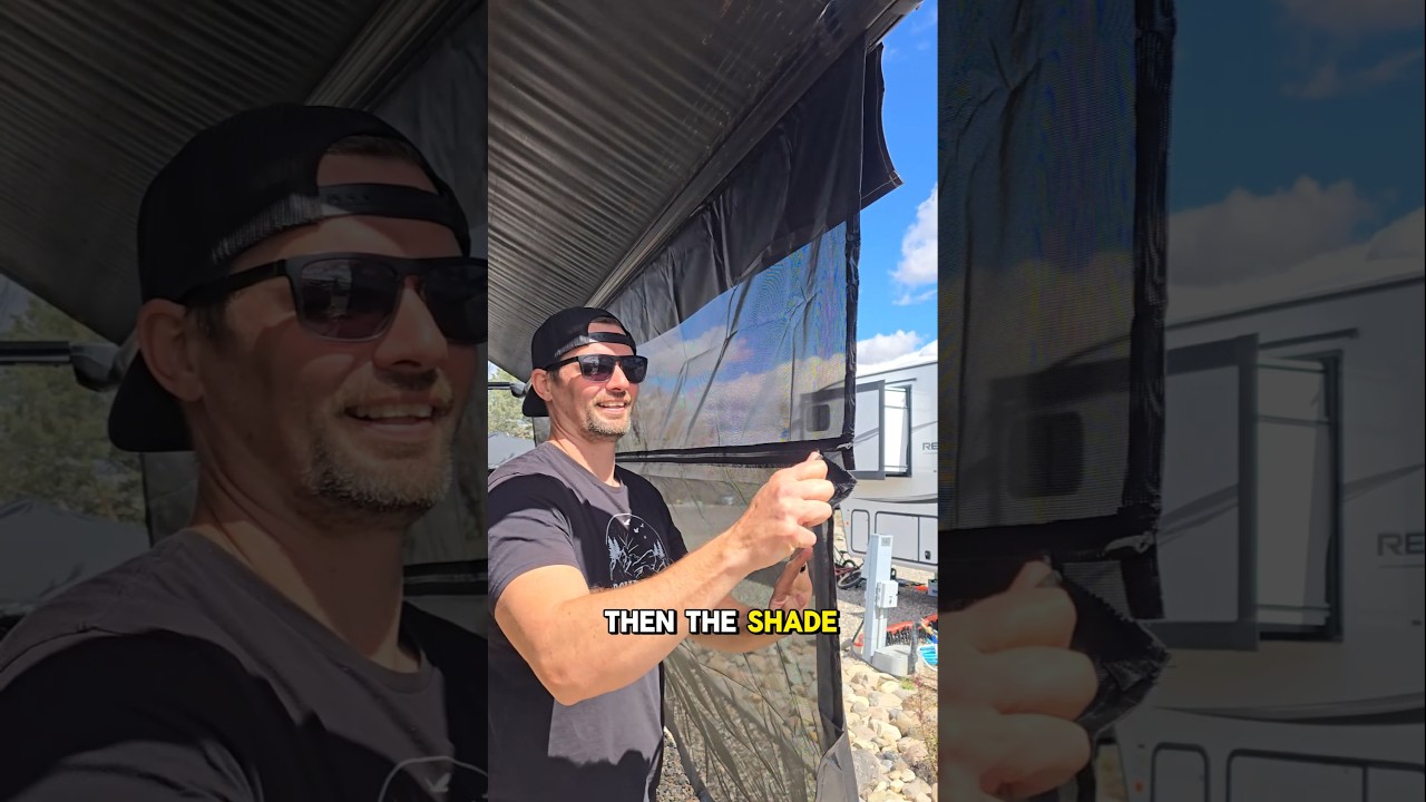 Zip on Awning Sun Shade : Keep Your RV Cooler #camping #rvlife [ @RecProUSA partner ]