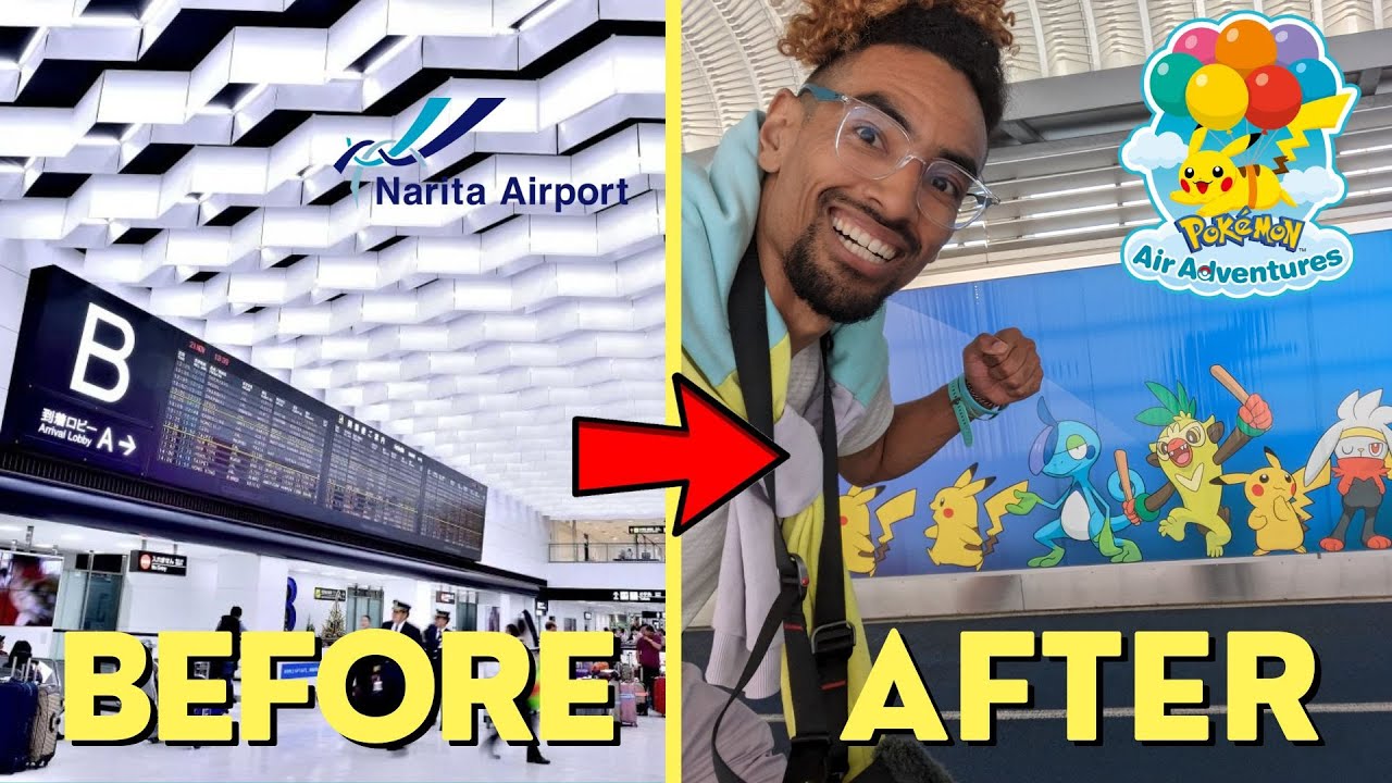 Pokémon has taken over Narita Airport! *Including the NRT Pokémon Center Tour!*