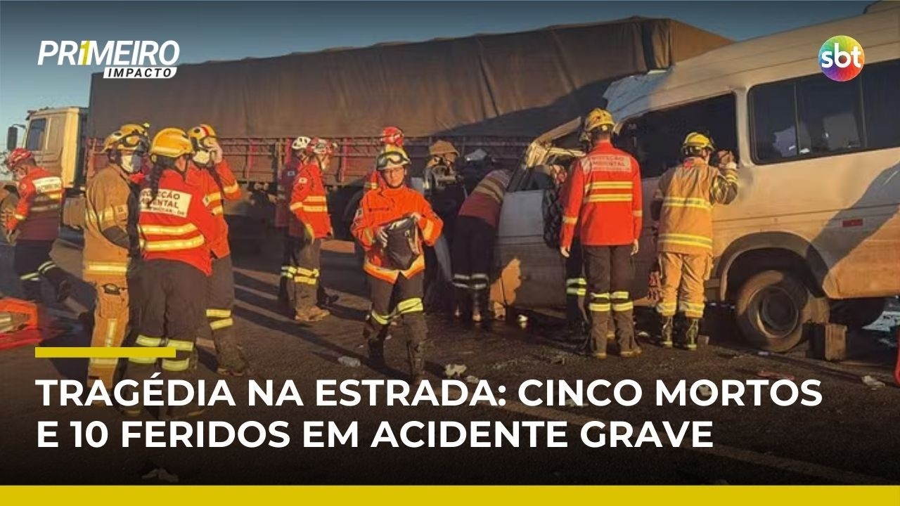 Acidente entre van e carreta deixa cinco mortos e 11 feridos no DF | #PrimeiroImpacto