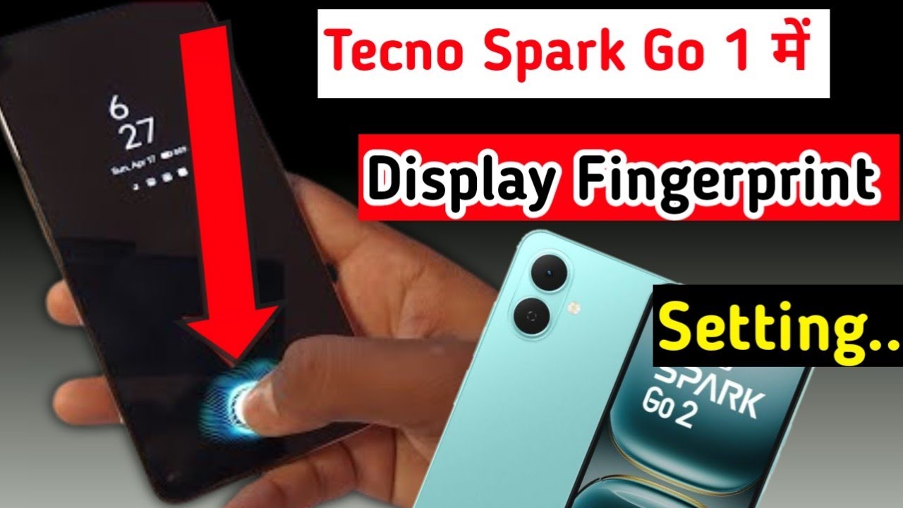 Tecno spark go 2 me display fingerprint lock setting//how to fingerprint lock in tecno spark go 2 me