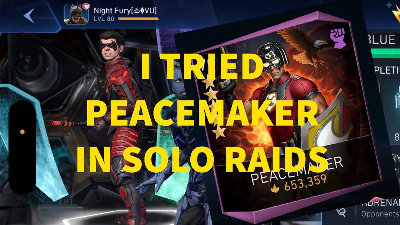 PEACEMAKER IN SOLO RAIDS | TWIN BLADE FIASCO | Injustice 2 Mobile