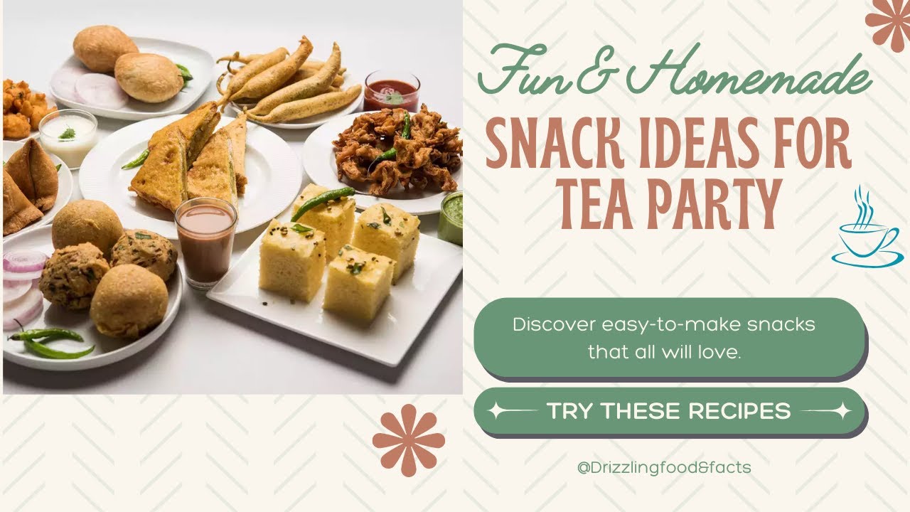 Easy Snacks for tea party#youtube