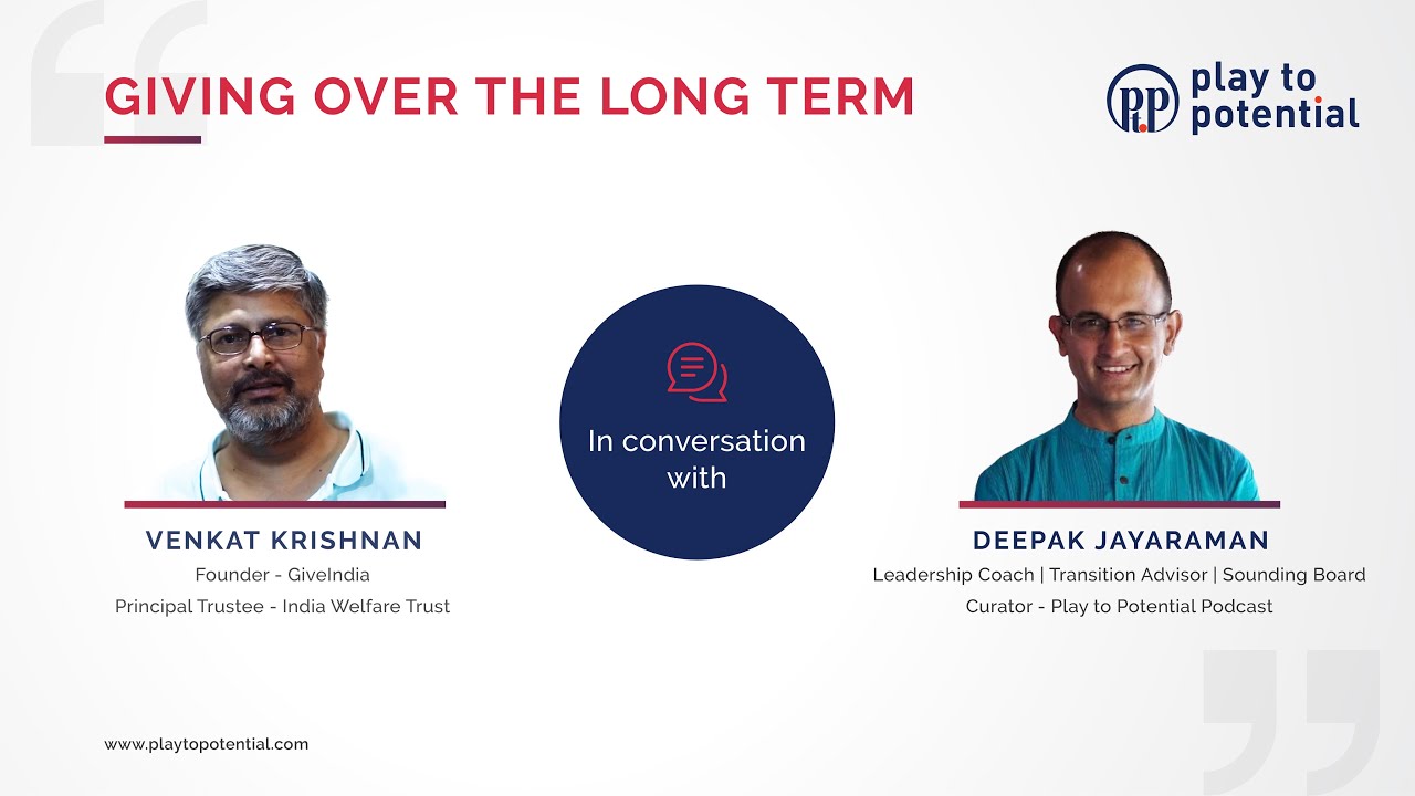 63.10 Venkat Krishnan - Giving over the long term
