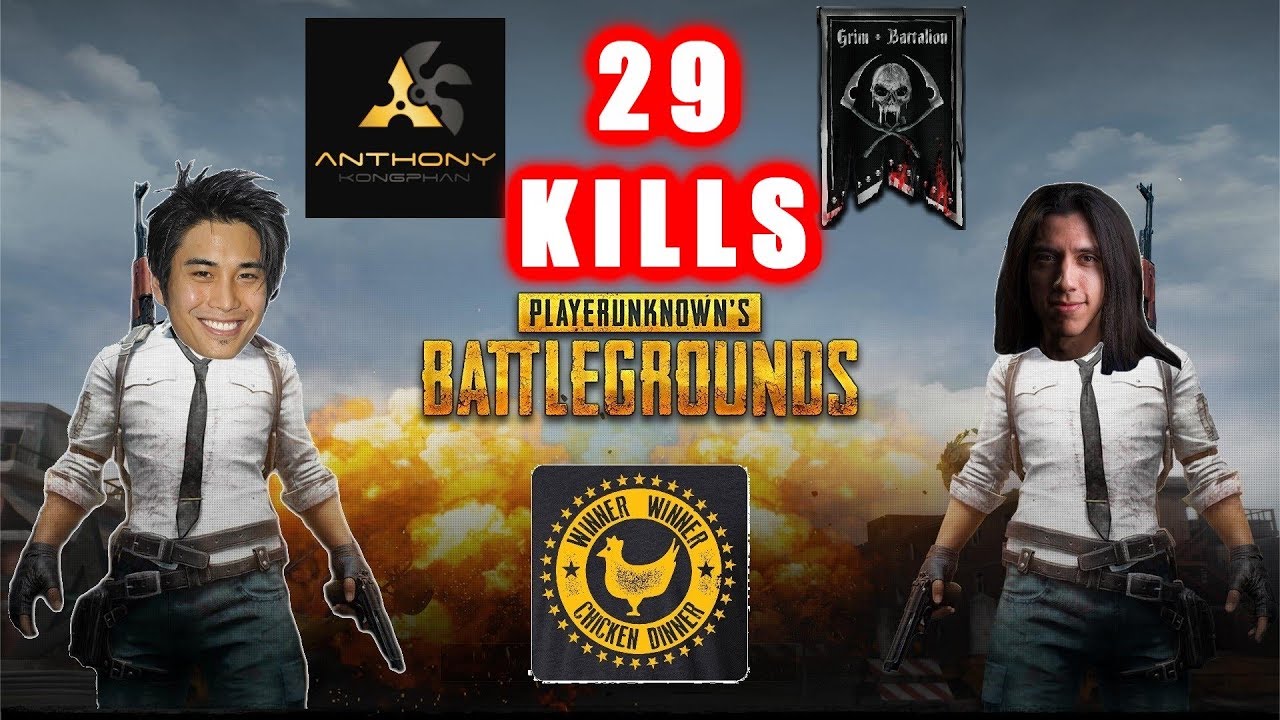 PUBG - MrGrimmmz & Anthony Kongphan - 29 KILLS #DUO - PLAYERUNKNOWN'S BATTLEGROUNDS