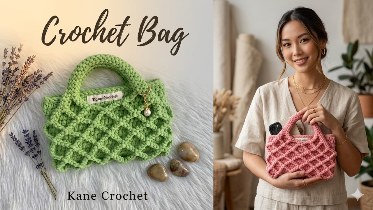 CROCHET BAG 😊 Easy! Crochet Phone Bag Tutorial 💖 Crochet Summer Bag