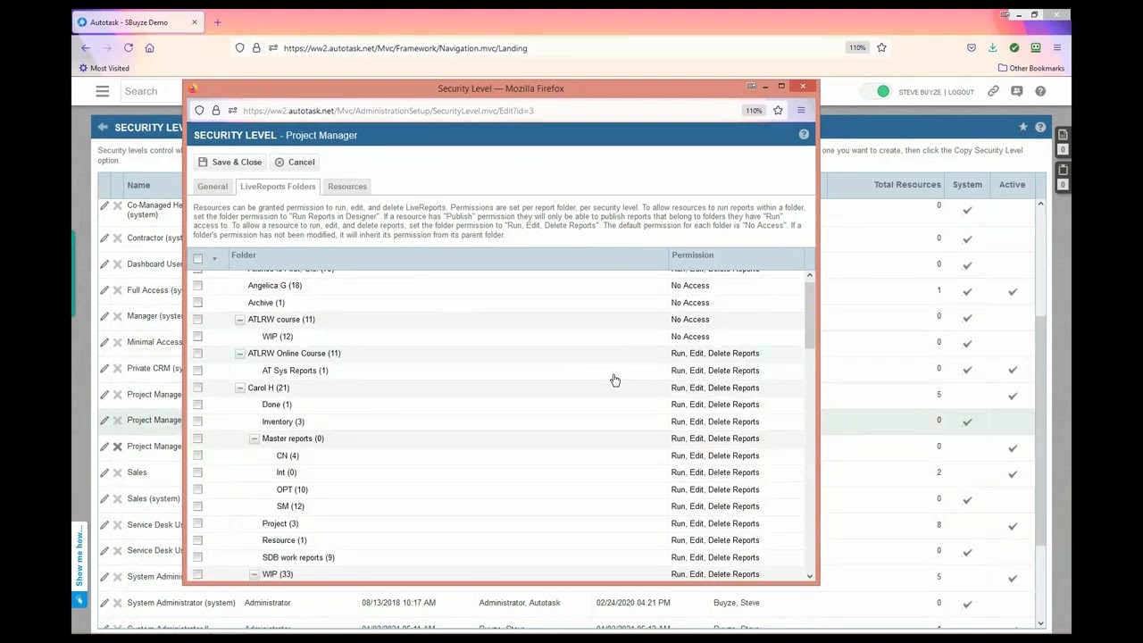Providing Live Reports Visibility in Autotask