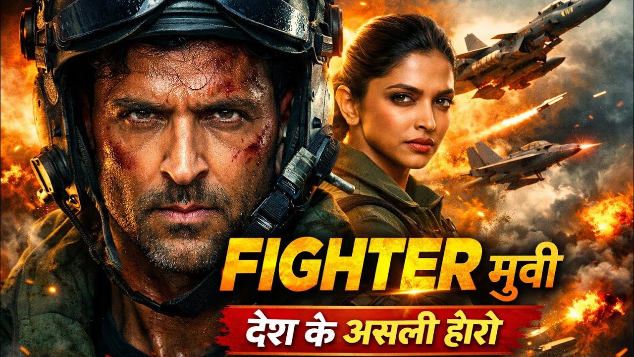 Fighter Full Movie Story Explained in Hindi 😱 | Indian Air Force Action Movie 