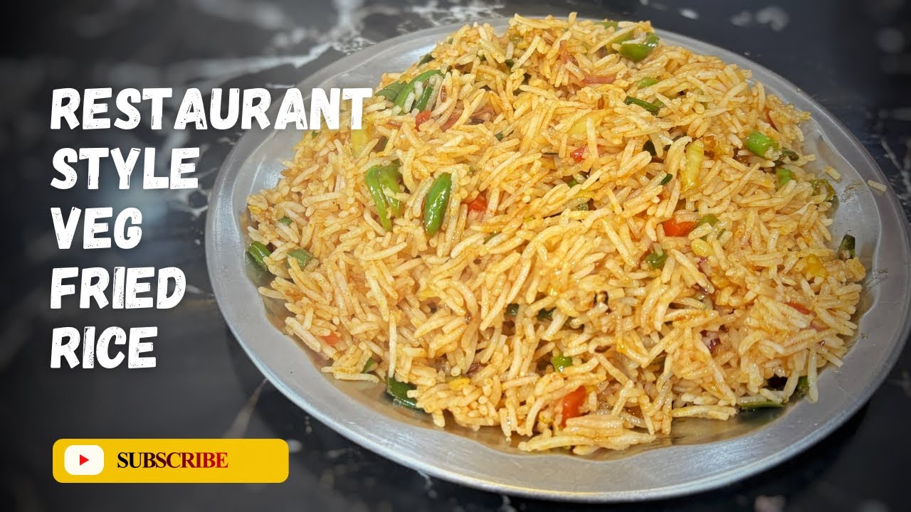 Street Style Fried Rice अब घर पर बनाये | बाजार जैसे वेज फ्रायड राइस अब घर पर बनाये 