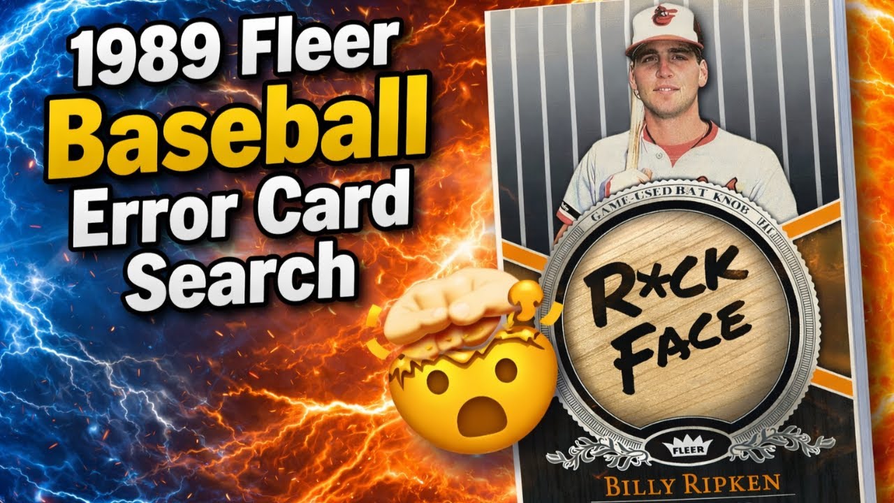 1989 Fleer Baseball Error Box Search! Ripken 