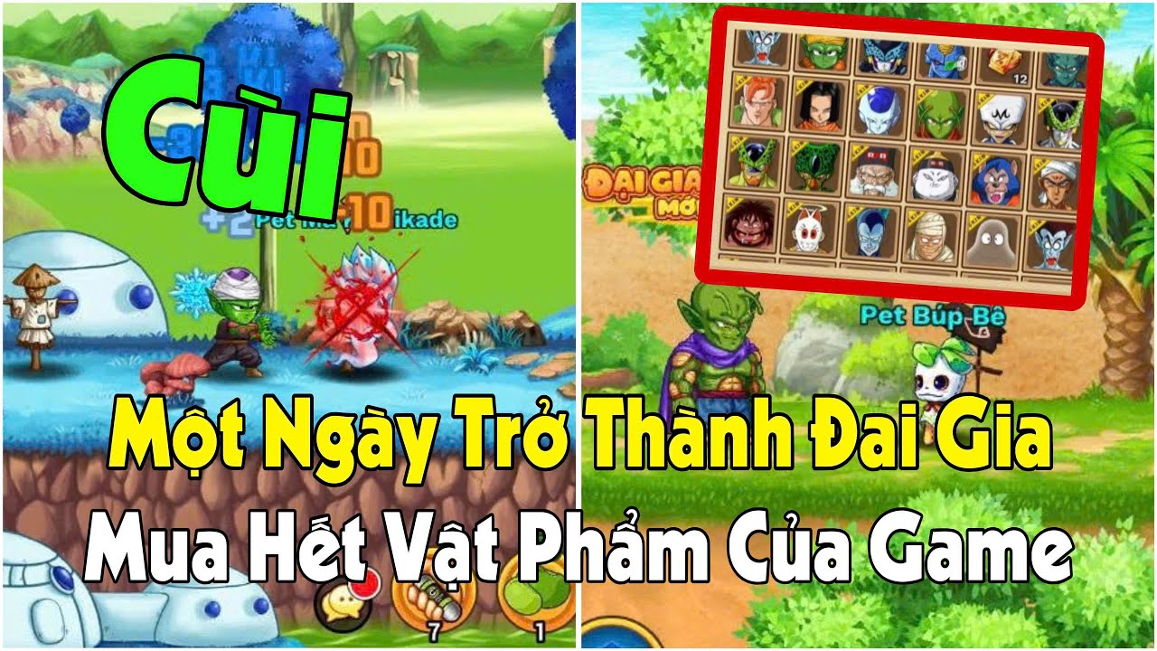 Ngọc Rồng Awaken - Một Ng&agrave;y Trở Th&agrave;nh Đại Gia Mua Hết Vật Phẩm Trong Game!