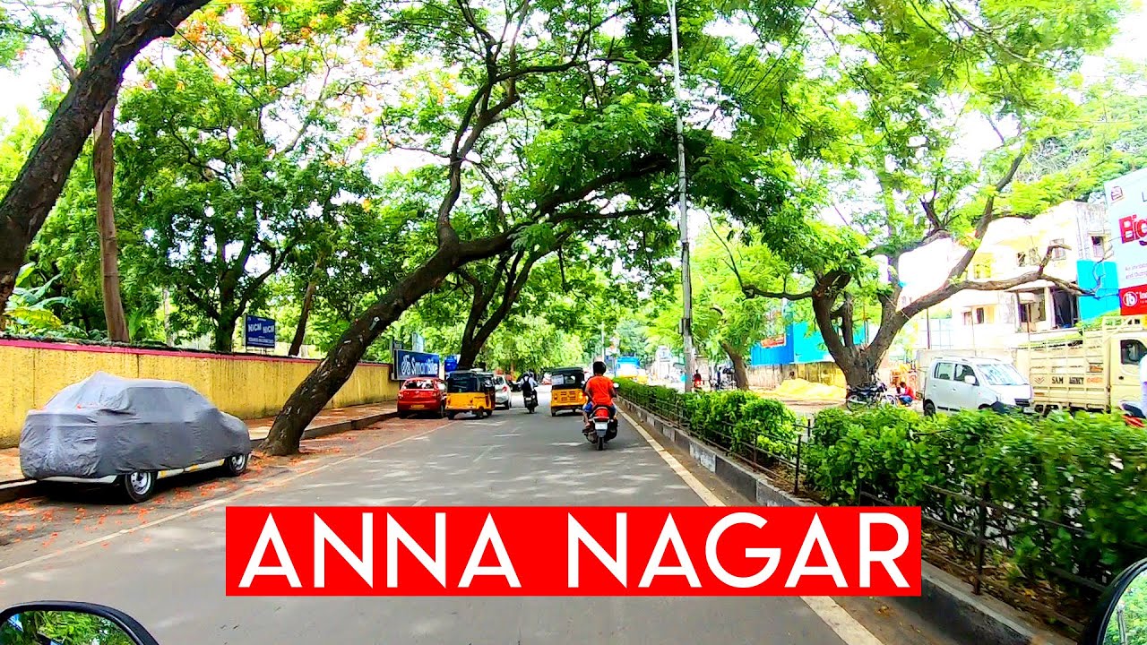 Driving in Anna Nagar Chennai | Bike Tour | Anna Arch to Thirumangalam