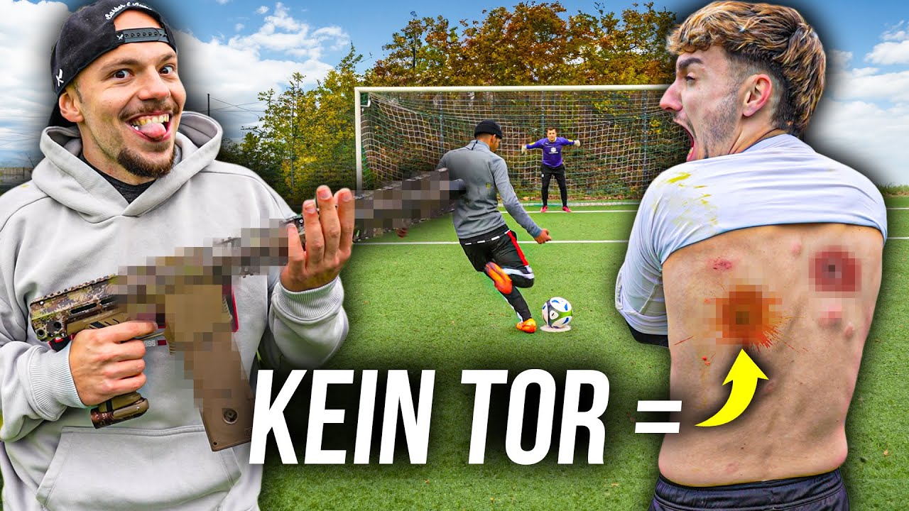 TRIFF oder PAINTBALL SCHMERZ FUßBALL CHALLENGE !