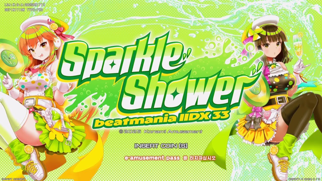 beatmania IIDX 33 Sparkle Shower Title Screen