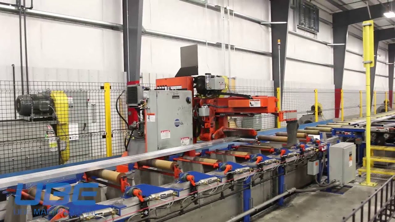 UBE Machinery 2750 Extrusion Press & Granco Clark Aluminum Extrusion Systems.