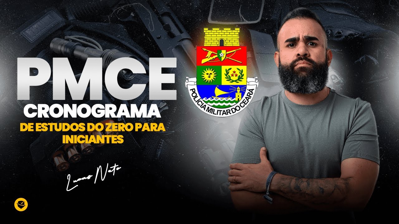 PM CE: CRONOGRAMA DE ESTUDOS DO ZERO para iniciantes. Com Lucas Neto.