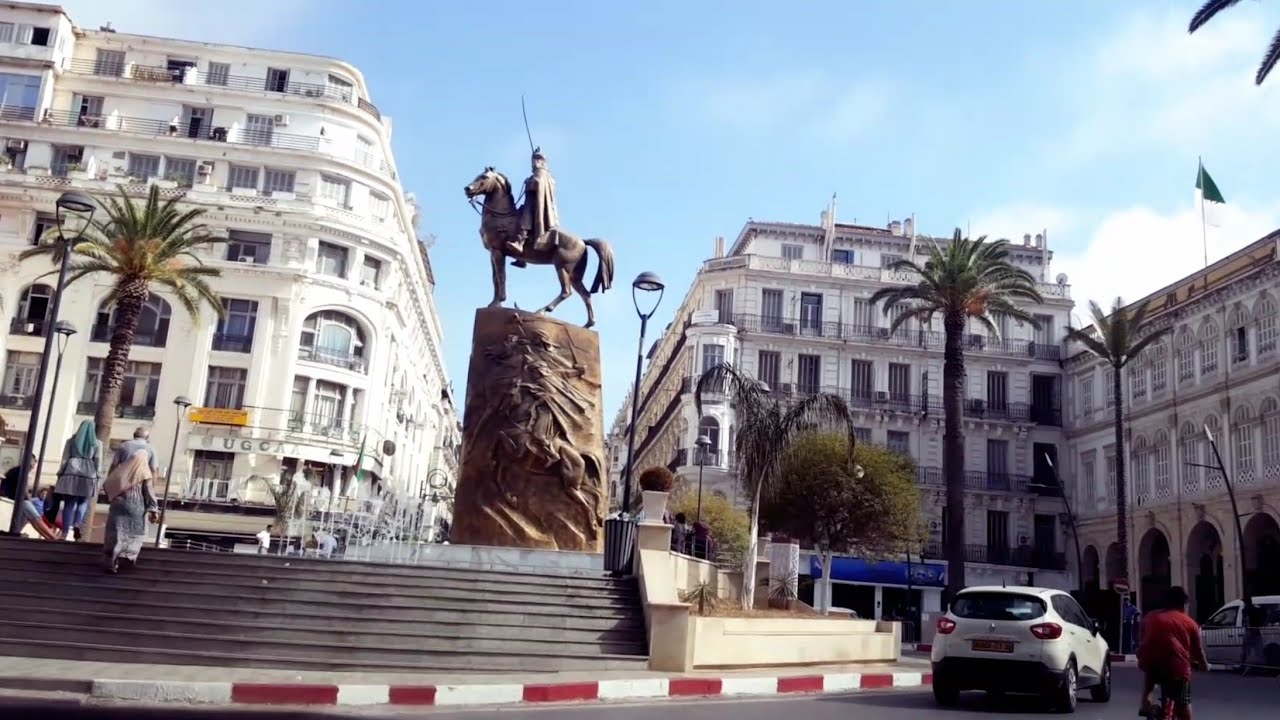 Square Port Saïd Alger Centre, Emir Abdelkader Place الجزائر الوسطى الجميلة