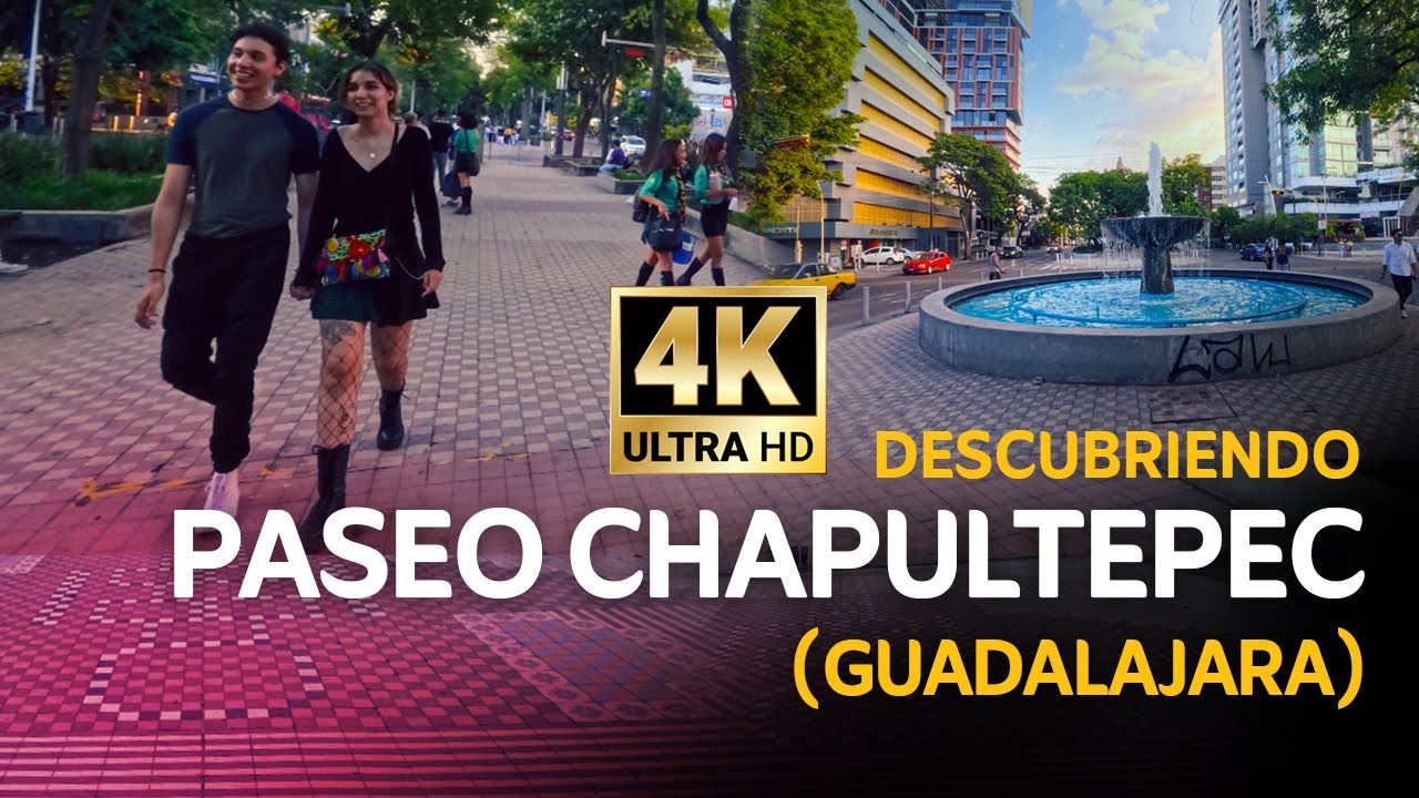 Descubre Paseo Chapultepec Guadalajara, Jalisco 4K | Walking Tour 4K Gdl, Jal, Mexico