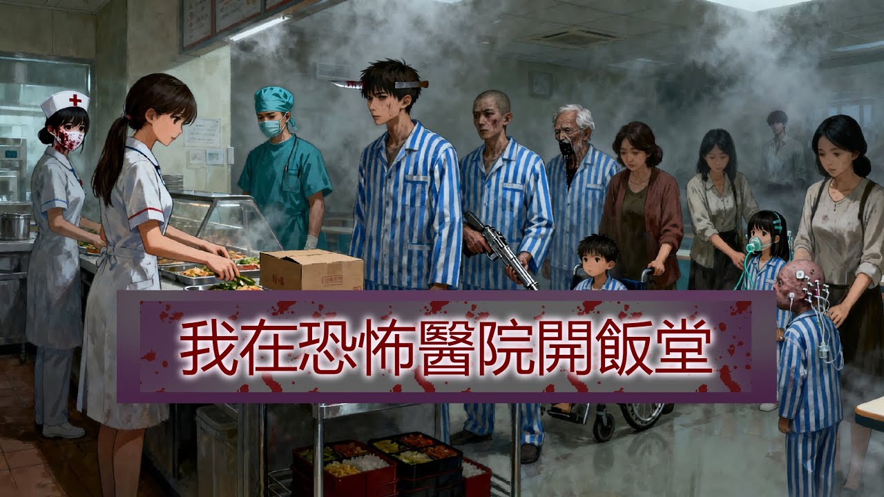 #恐怖游戏做美食系列2 | 黎綰 秦梟 | 被恐怖游戲選中后接手了醫院的飯堂。病詭舉起拐杖想殺我,我反手塞了燒鴨到他嘴里。他嚼巴嚼巴:算了,有香香鴨吃!明天再殺! 第二天, 醫院的病詭們在飯堂里吃瘋了