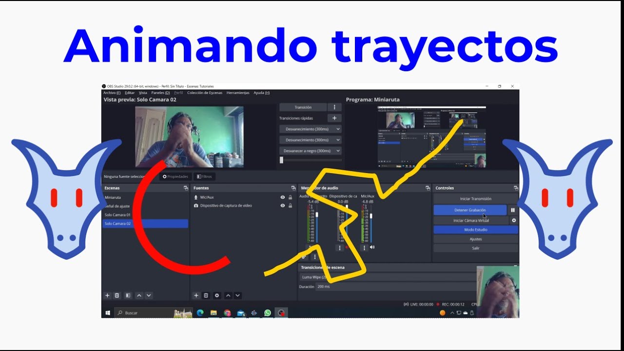 Animación de trayecto con Glaxnimate. Trim Path. Animando trazos de manera ultra fácil.