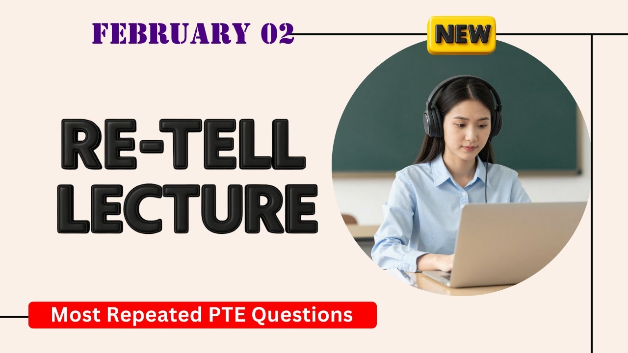Retell Lecture PTE Speaking | Timer and Answers | Real Exam Questions February  2026
