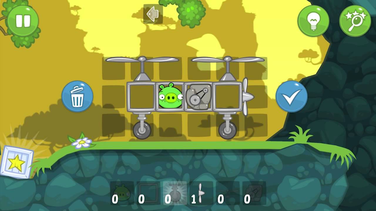 Let's Play Bad Piggies Part 13 - EXPLOSION PROOF HELICAR!!!