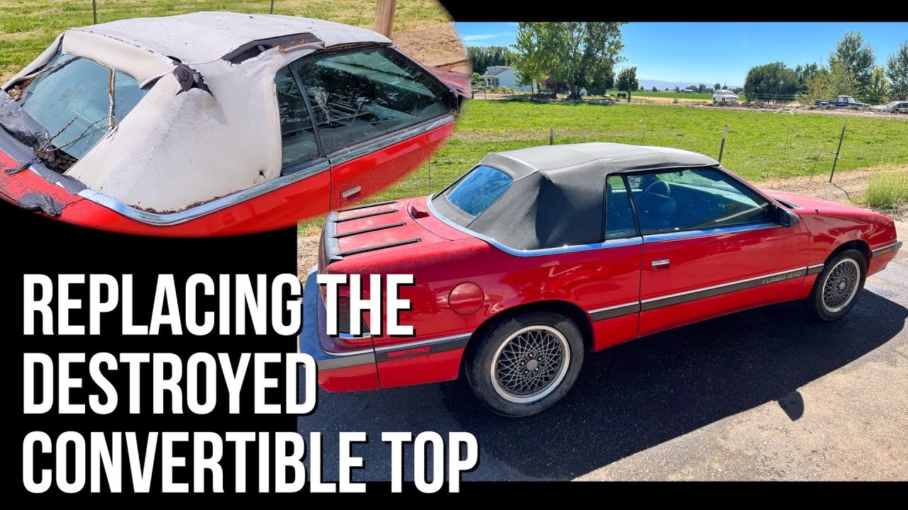 Convertible Top Replacement Lebaron GTC PT 2 - Installation