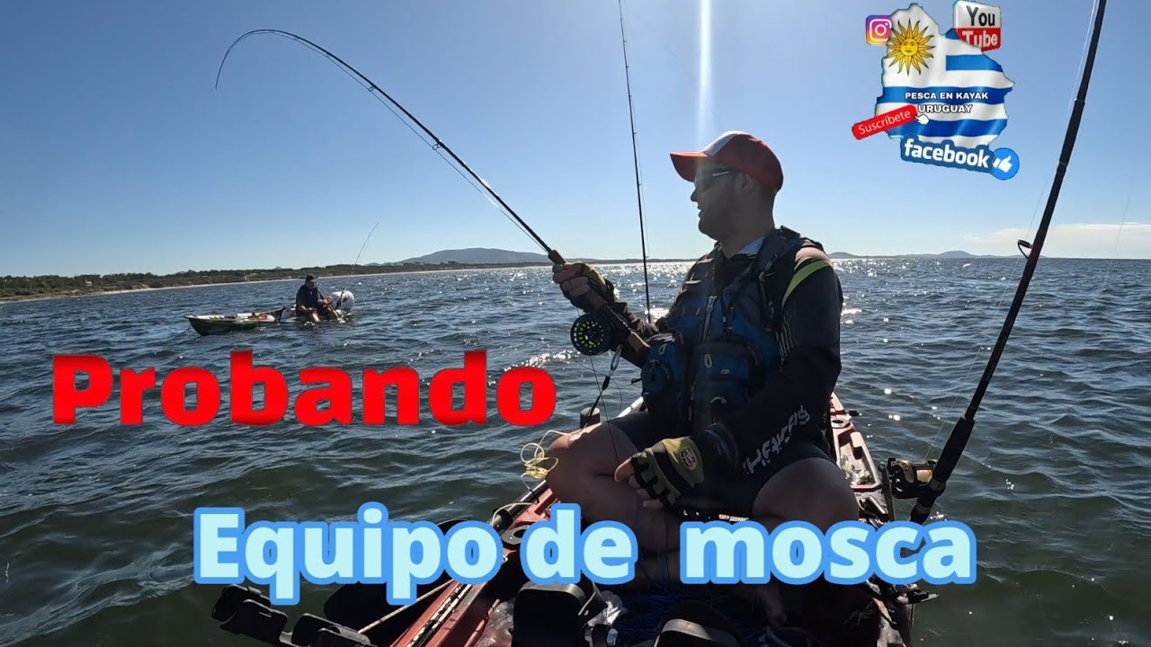 Probando equipo de mosca
