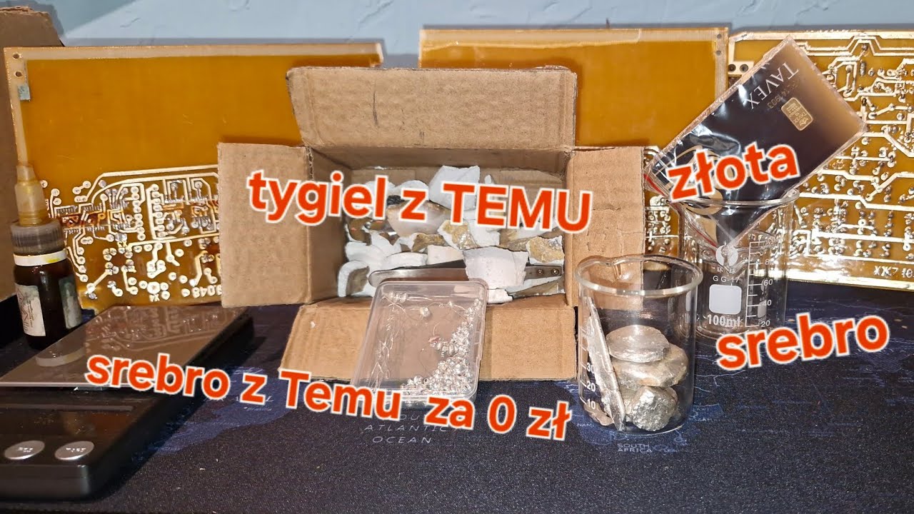 Srebro z Temu za 0 zł 😱  ważymy moje srebro ile udało się uzbierać Tygiel z Temu nie wytrzymał