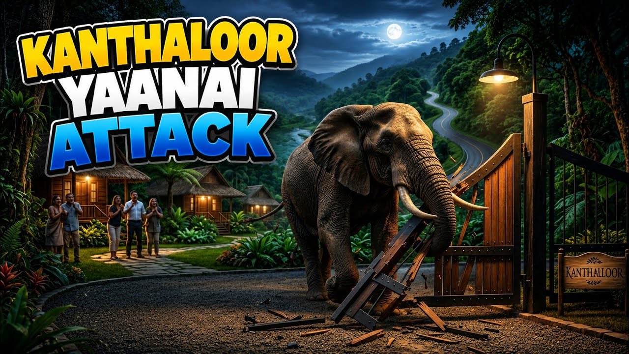 KANTHALLOOR ELEPHANT  ATTACK 🐘🐘