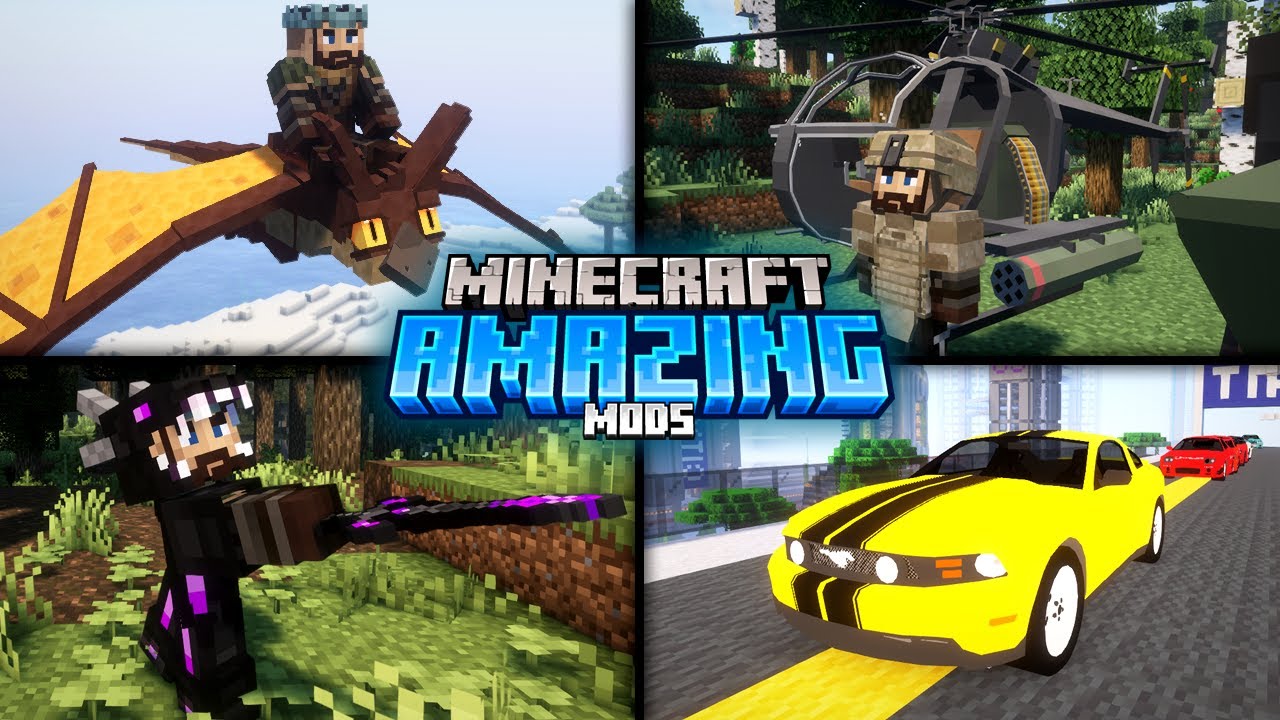 12 Amazing Minecraft Mods For 1.16.5 - 1.20.1 l Sports Cars !