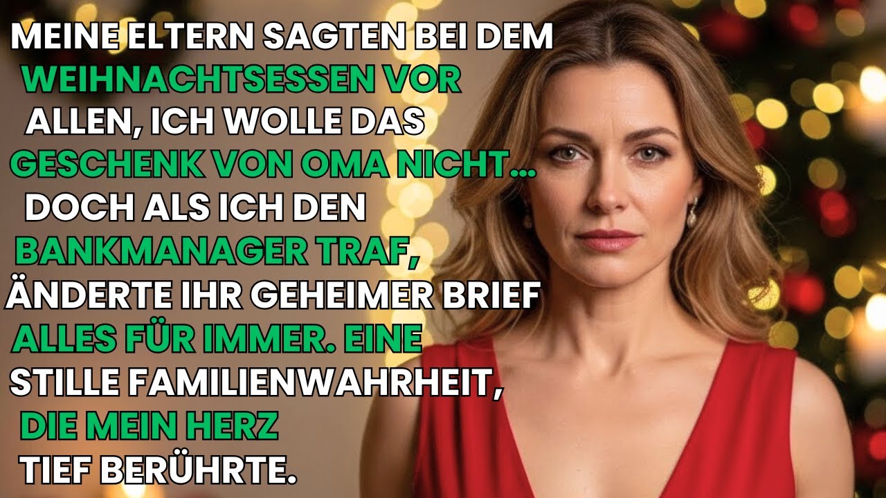 Meine Eltern logen an Weihnachten vor allen – bis ich zufällig den Bankmanager traf