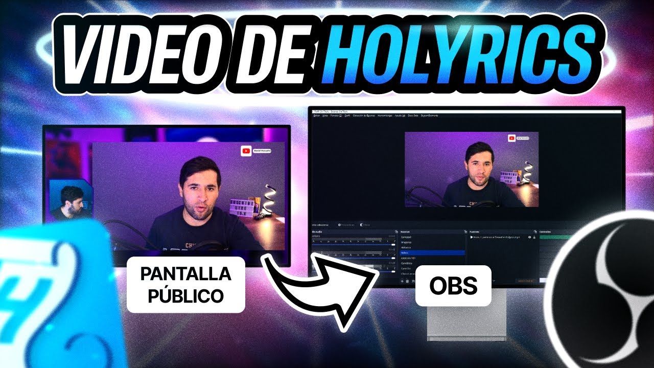 Cómo ENVIAR VIDEO de HOLYRICS a OBS Studio con MÓDULOS [Actualizado 2025 Paso a Paso]