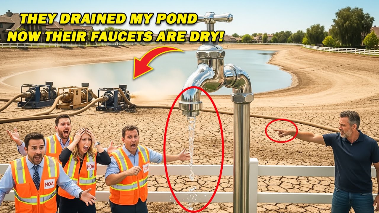 HOA Board Drained My Pond to ‘Improve the View’ — But Screamed When Every Faucet Ran Dry Overnight
