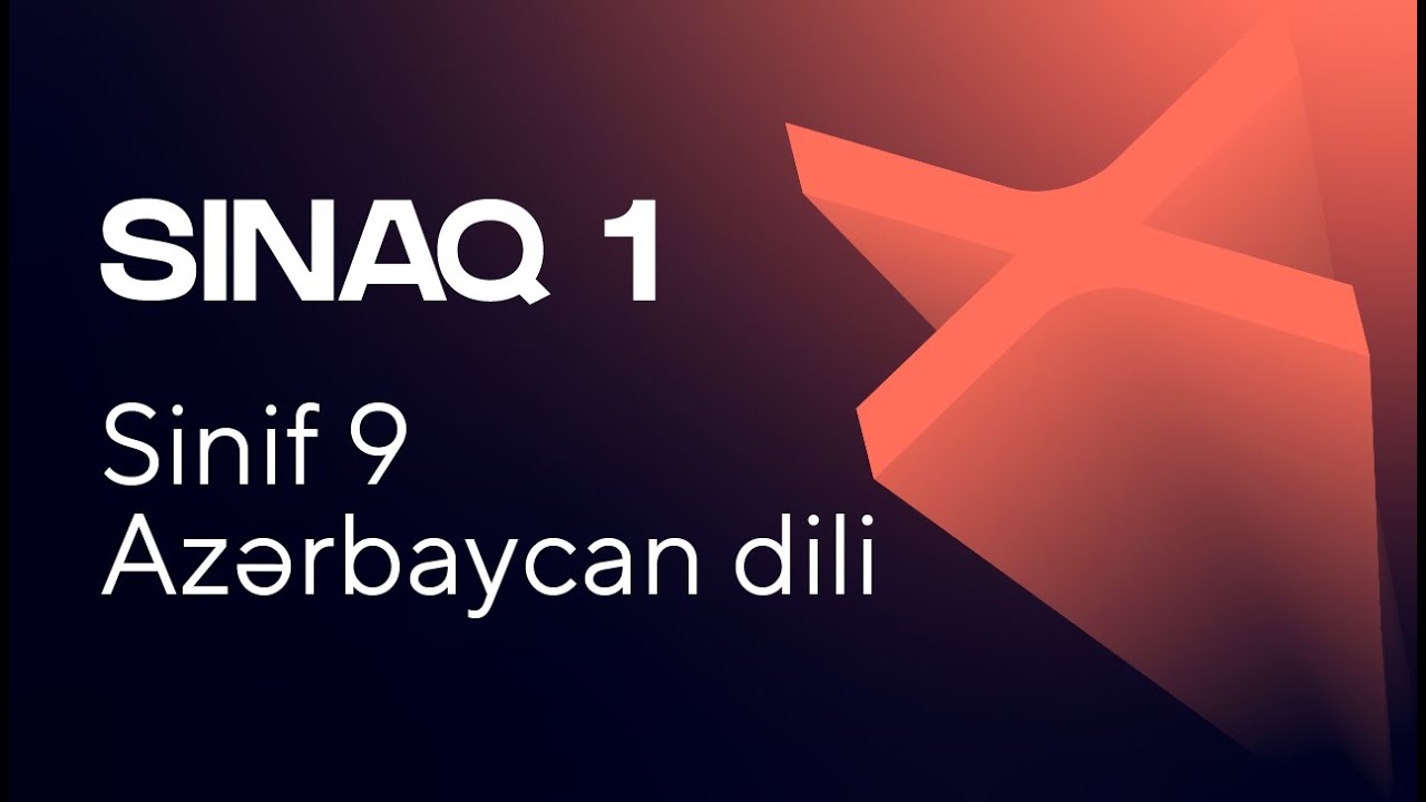 Azərbaycan dili 9-cu sinif   Güvən Sınaq 1 Qrup fənləri üzrə