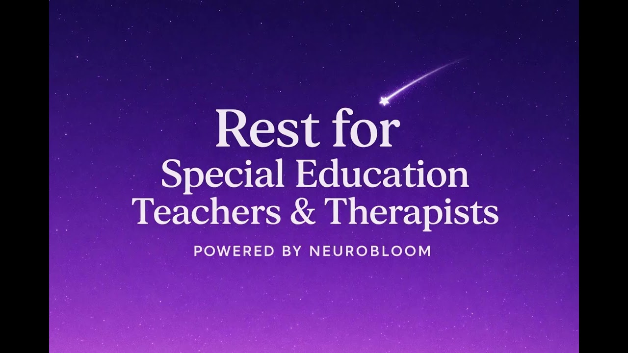 Burnout Release for Special Education Teachers & Therapists