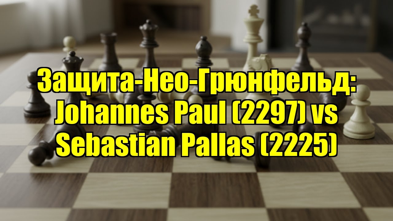 Защита-Нео-Грюнфельд: Johannes Paul (2297) vs Sebastian Pallas (2225)